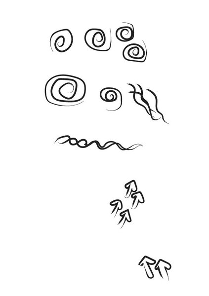 A digitised illustration depicting land and sea-inspired imagery.